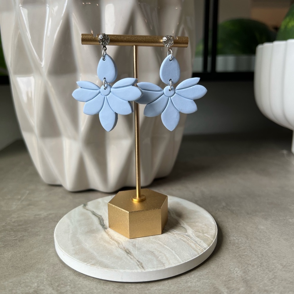 New Handmade polymer clay earrings boho summer beach bridal